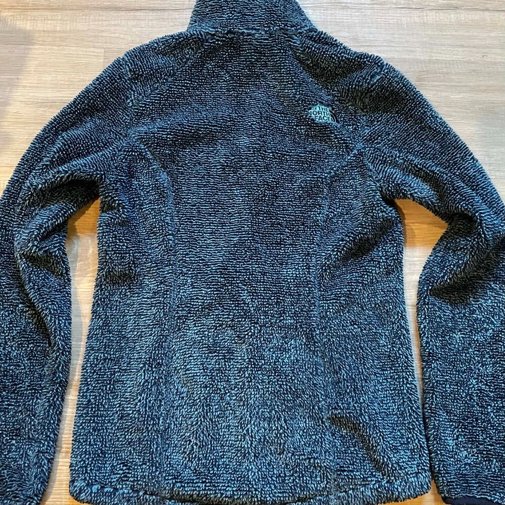 The North Face Jacket Fleece Osito 2 Teal Fuzzy Sweater Full Zip Womens Size S - Picture 6 of 6